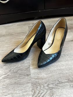 Liz Clairbourne black Heels Platforms Shoes Leather