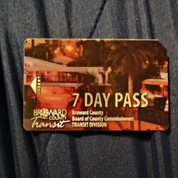 7 Day Bus Pass Brand New 