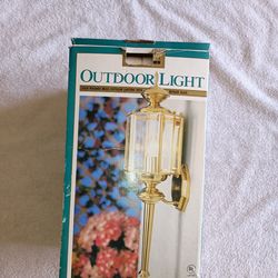 Vintage NIB Catalina Solid Brass Outdoor Light