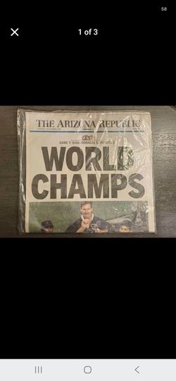 2001 THE ARIZONA REPUBLIC . DIAMOND BACKS WORLD SERIES NEWSPAPER  NOV-5 . 2000 PHOENIX NEW TIMES VOL 31 .