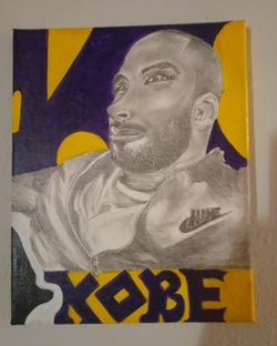 Orignal Pencil and Acrylic Kobe Portait 