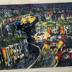 Leroy Neiman  "24 Hours at LeMans"   46"X55" With Frame. 169/375