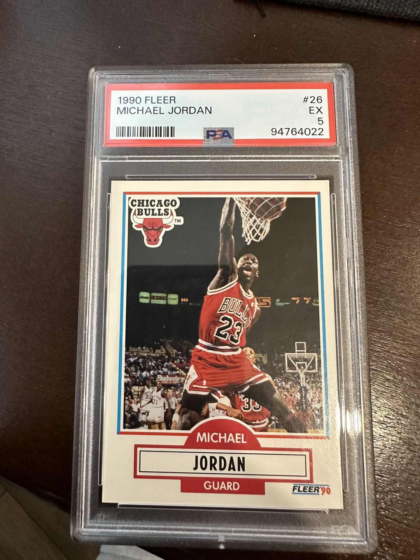 1990 Fleer Michael Jordan #26 Error Card