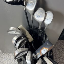 Mens RIGHT Handed DUNLOP Tour Special II  - 13 pc Golf Club set, witH KNIGHT golf bag 