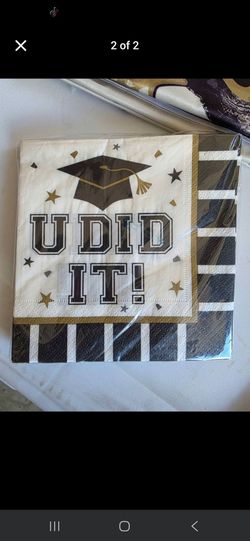 Graduation napkins- 4 pack