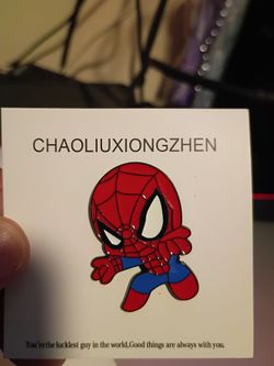 Metal Spider Man Pin