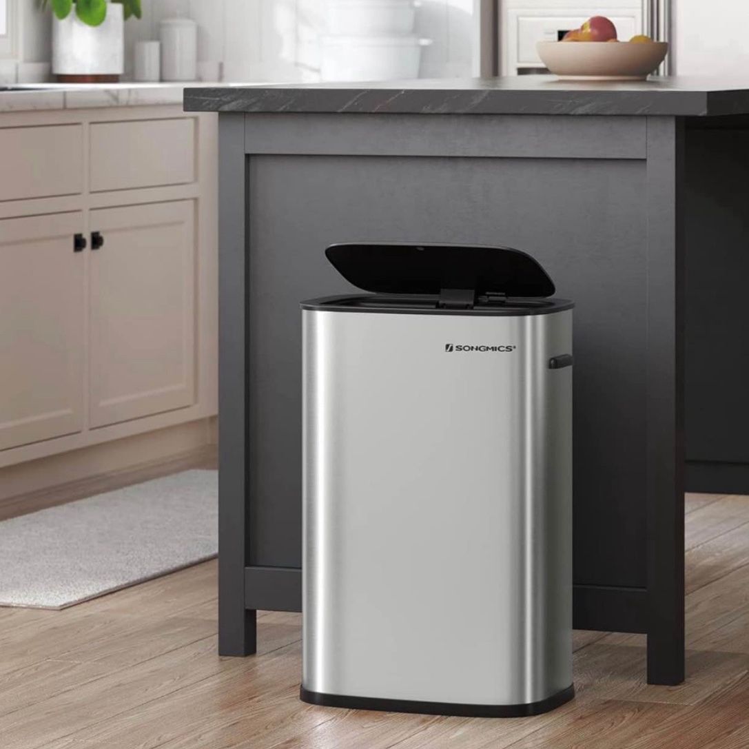 Motion Sensor Trash Can, 13 Gallon Automatic Garbage Can with Soft ...