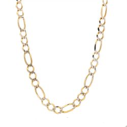 Men’s 14k Yellow Gold 18-inch Figaro Link Necklace 5.5mm 14.8 Grams 11059908