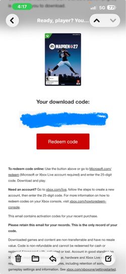 Madden 27 Xbox digital copy