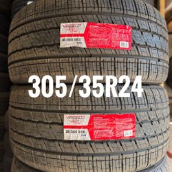 305/35R24 - NEW VERCELLI STRADA IV ALL SEASON TIRES - Tire Set 24”