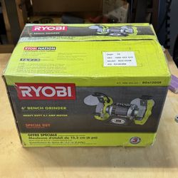 Ryobi 6 in Bench Grinder - Unopened ! 