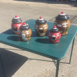 Cookie Jar Set And Bread Box