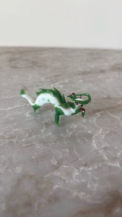 Miniature Glass Dragon Figurine
