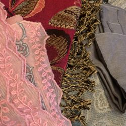 Collection of 5 Wraps / Shawls / Scarves 