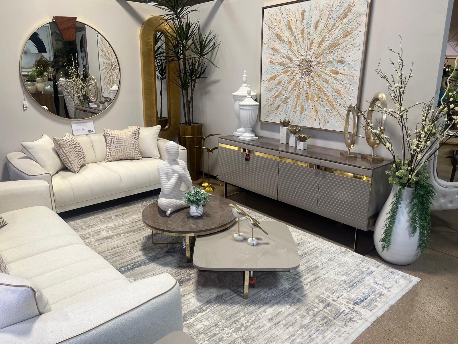 Casual contemporary Design living room set*** Sofa and Love Seat