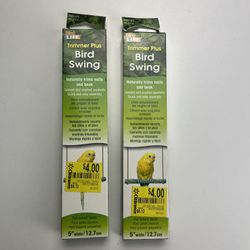 Set of 2 Bird Life Bird Swings naturally trim nails and beak brand new