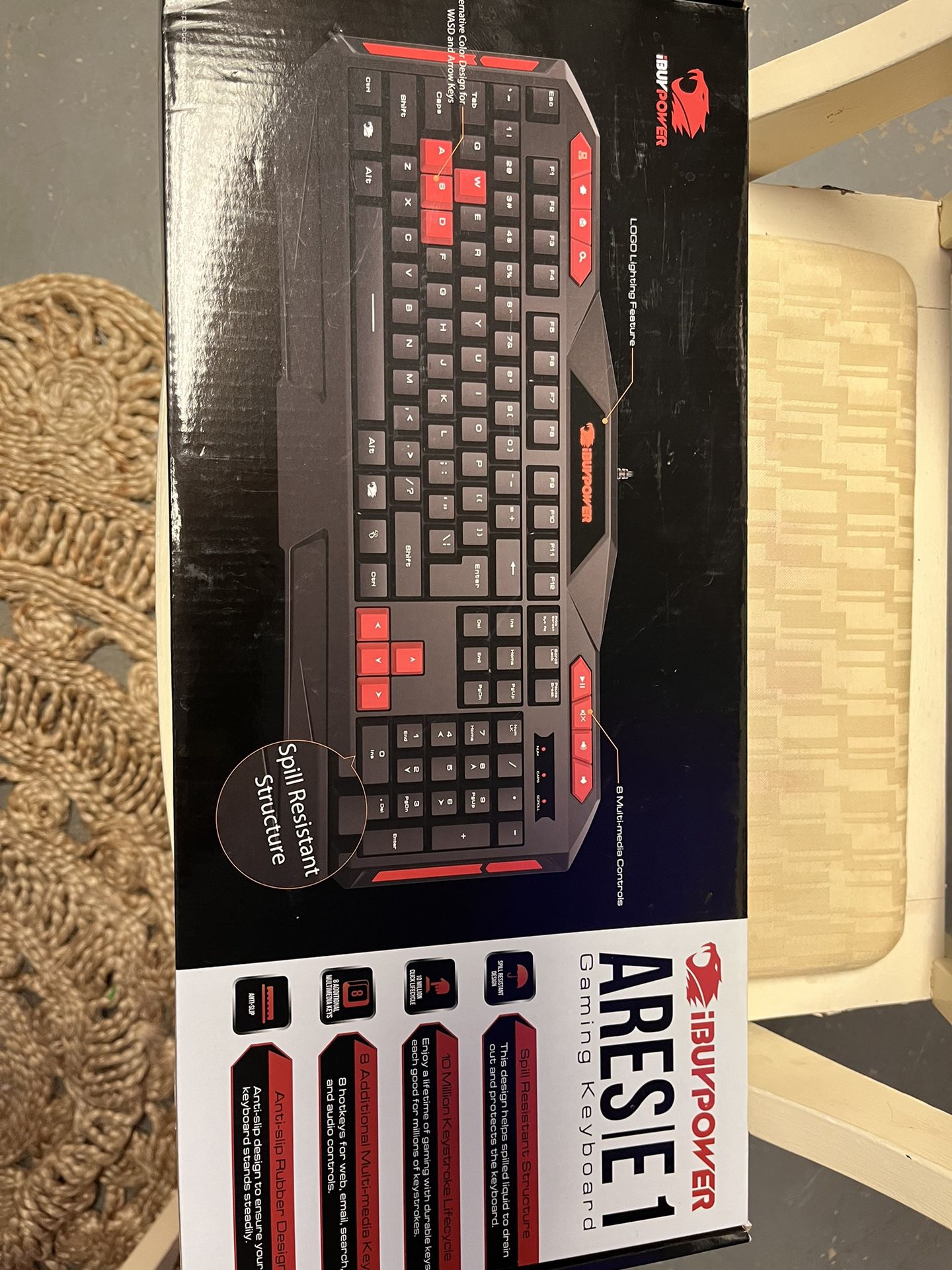 ARES E1 LED  Wired Keyboard 