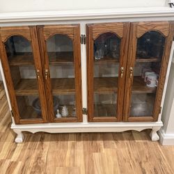 2 Curio, Hutch, Cabinet . 