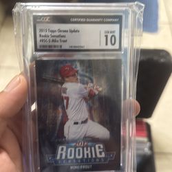 Mike trout Topps chrome update cgc 10
