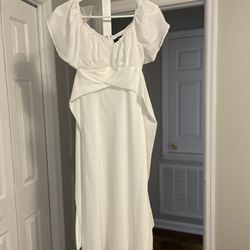 Off The Shoulder White Dress 