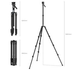 SmallRig 63” Video Travel Tripod