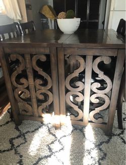 Wood table and 4 chairs