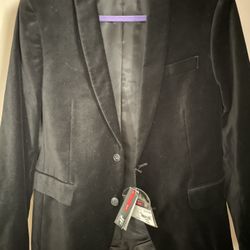 Mens Black Velvet Sports coat New