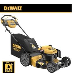 DEWALT 21” 196cc E-GOV Engine 3-in-1 Gas RWD High Rear Self-Propelled Lawn Mower