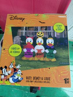 Huey Dewey and Louie Halloween inflatable