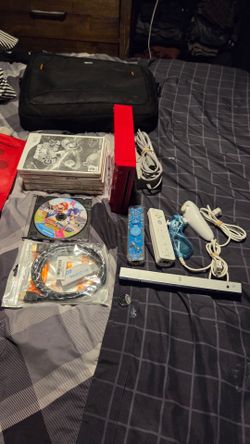 Nintendo Wii 25th Anniversary Red Edition Bundle with 6 Games