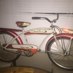 Vintage western flyer cruiser bike and 3 more bikes