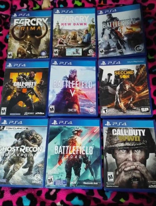 PS4 Games, $10 Each