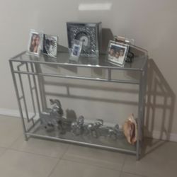 Silver Console Table