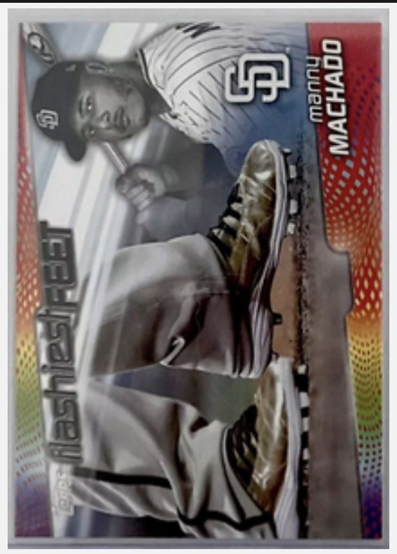 2022 Topps Series 1 MANNY MACHADO Flashiest Feet #FF-3 San Diego Padres