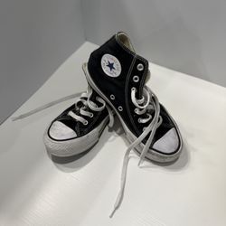 Black and White Converse Trainers