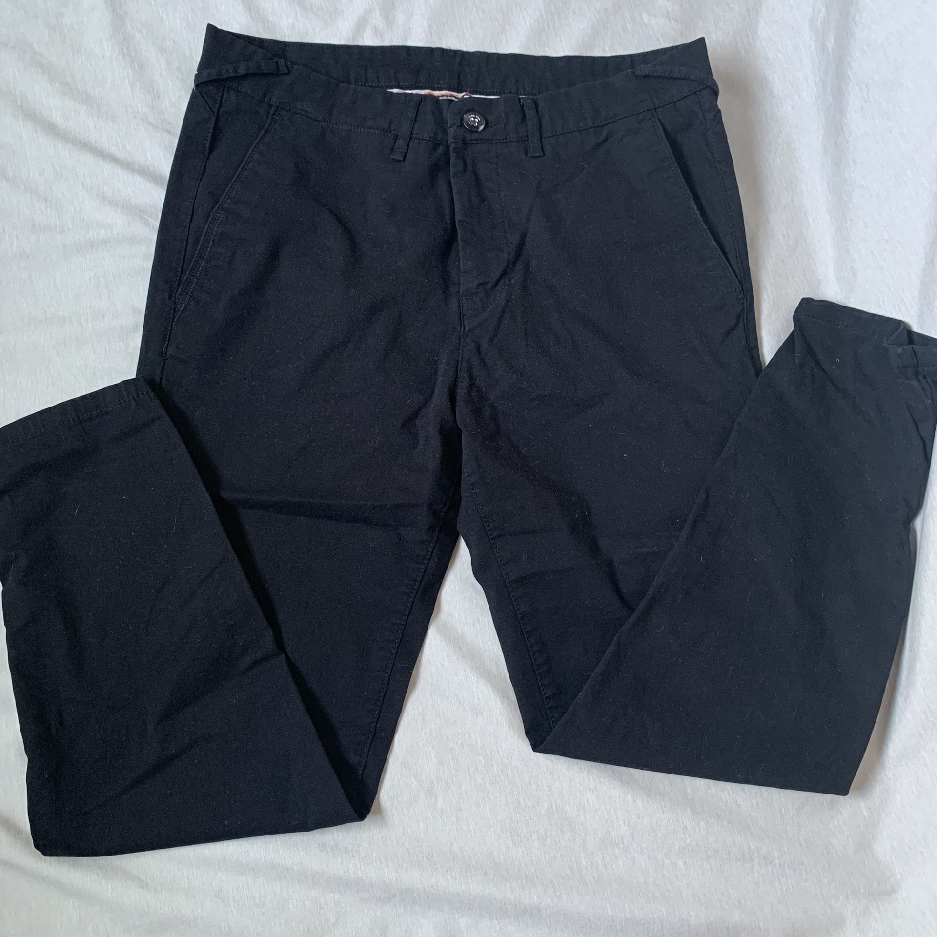 Zara Man Ankle chinos Black