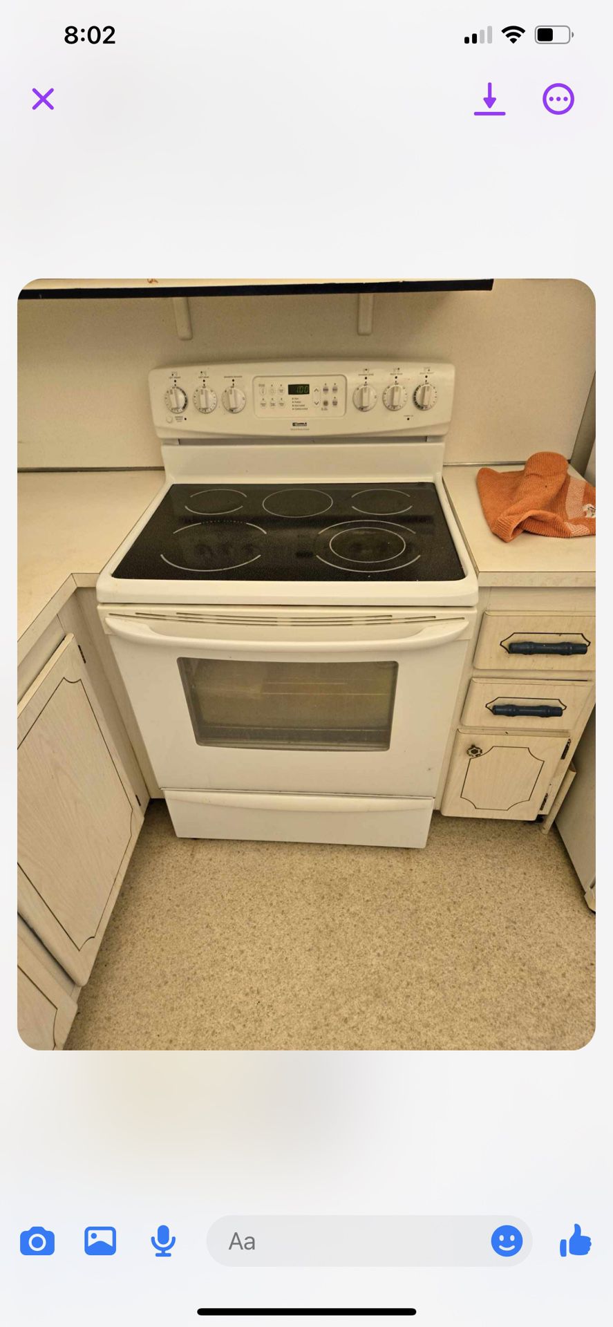 Pre Owned Kenmore Refrigerator And Kenmore Oven And Electric Stove 