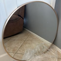 30”x30” Rose Gold Mirror