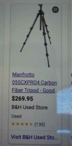 Manfrotto 055CXPRO4 Carbon Fiber Tripod