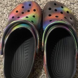 Rainbow crocs