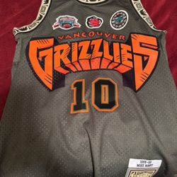 Bibby #10 Vancouver Grizzlies NBA Swingman jersey