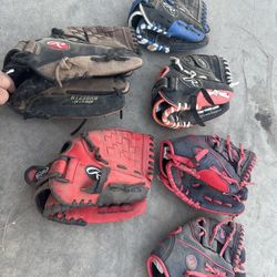  Youth Baseball Gloves Bundle – Multiple Sizes (Great Starter Set)
