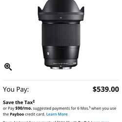 Sigma 16mm f/1.4 DC DN Contemporary
Lens (Canon RF)