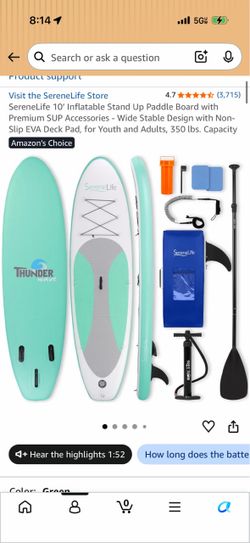 Brand New Inflatable Paddle Board