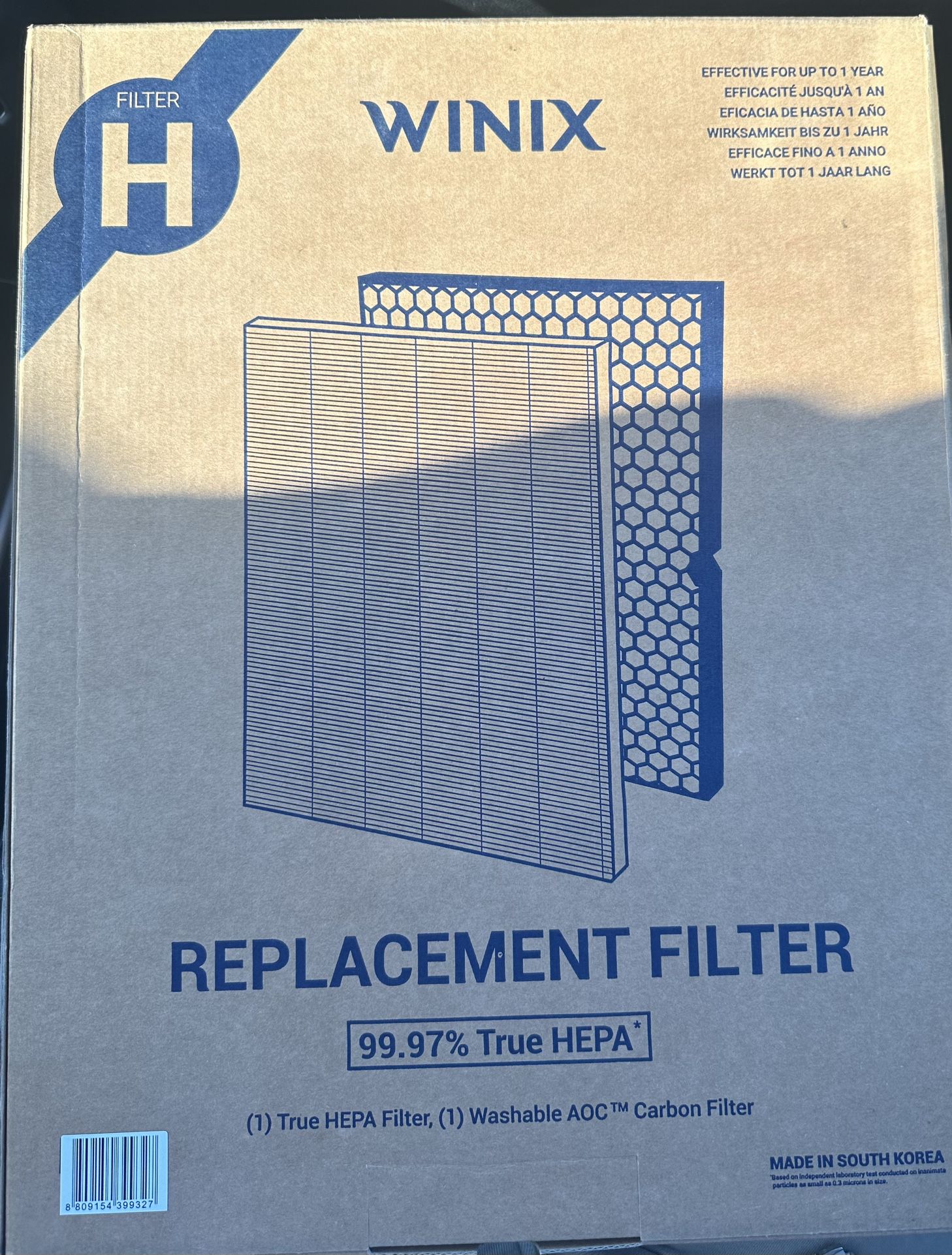 Winix Replacement Filter H For 5500-2 (3 Brand New)