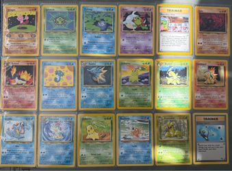 Vintage pokemon cards