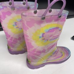 Western Chief Girls Tiedye Rain Boots Size 12