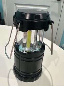 LED Camping Lantern - Collapsible, Black