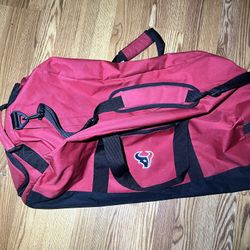 Houston Texans large duffle bags  Apprx 32” long and 16” wide 