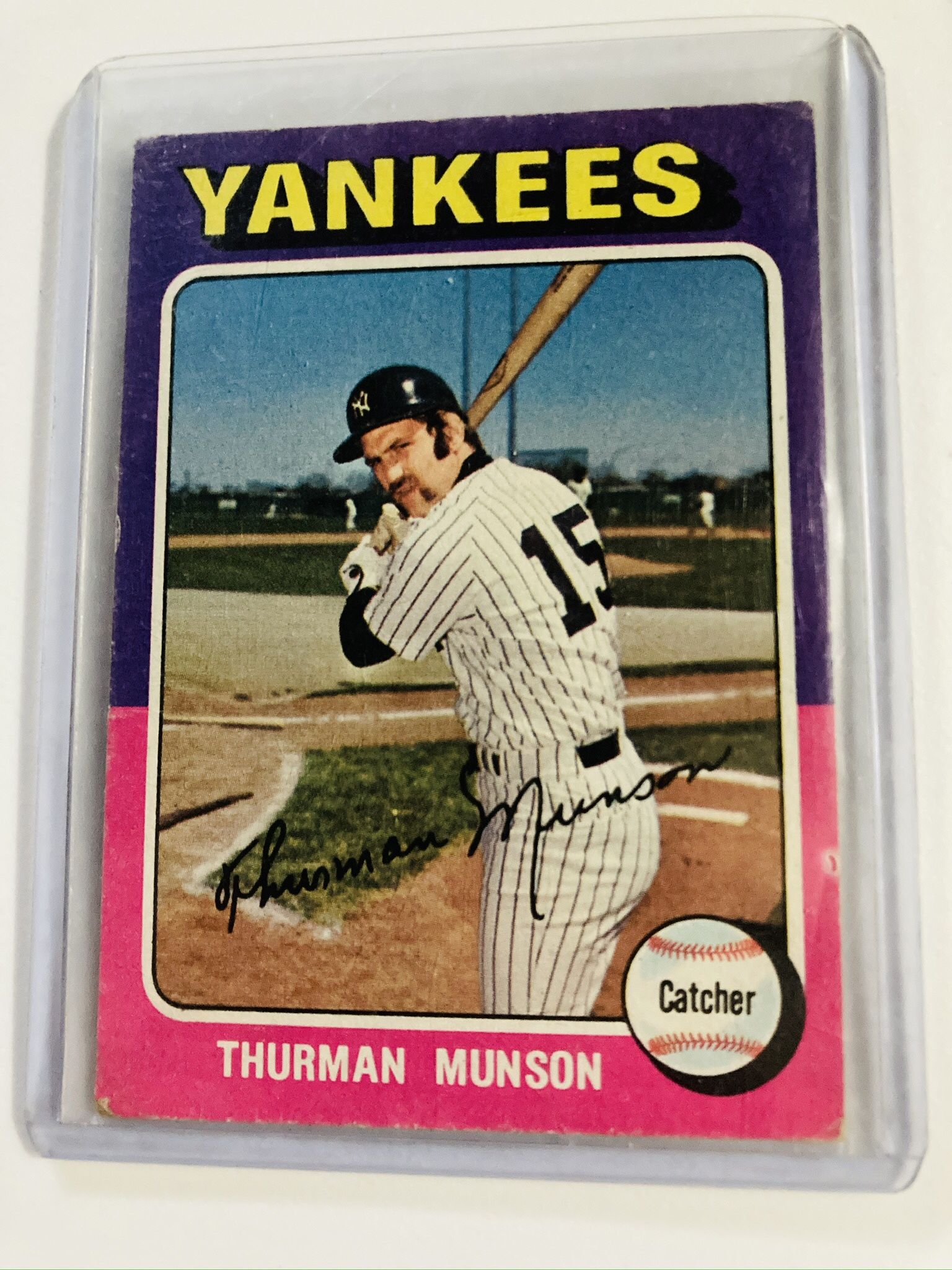 ‘75 Topps Thurman Munson Card